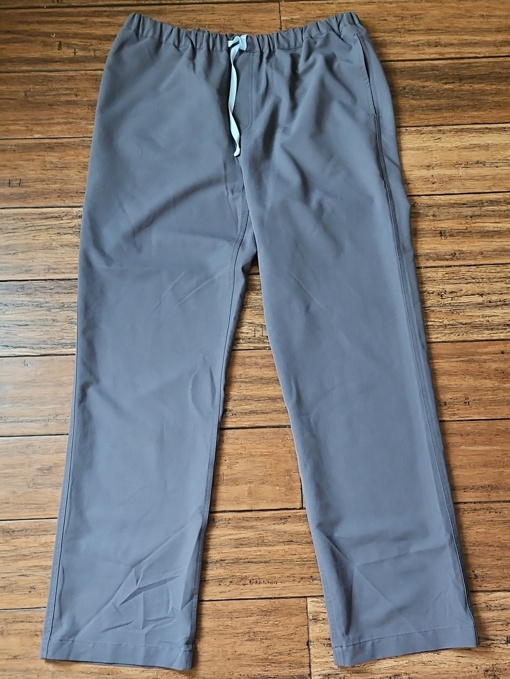 Figs Large Men's Gray Drawstring Casual Scrub Pants